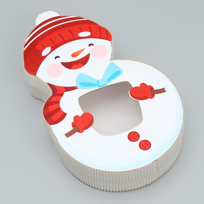 Коробка подарочная «Снеговик», 15.2 х 25.1 х 5 см, Новый год Коробка подарочная «Снеговик», 15.2 х 25.1 х 5 см, Новый год