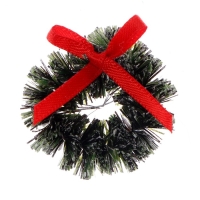 Декор «Венок с бантиком», набор 3 шт., размер 1 шт. — 3 см, цвет тёмно-зелёный Декор «Венок с бантиком», набор 3 шт., размер 1 шт. — 3 см, цвет тёмно-зелёный