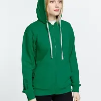 Толстовка на молнии с капюшоном Siverga, зеленая, размер 4XL