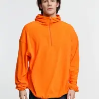 Анорак флисовый унисекс Fliska, оранжевый, размер XL/XXL