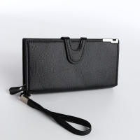 Портмоне мужское на магните, отделение для сим-карт, цвет чёрный Портмоне мужское на магните, отделение для сим-карт, цвет чёрный