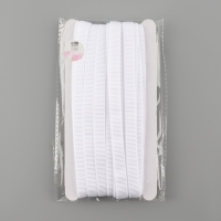 Резинка бельевая, в рубчик, 10 мм, 10 ± 1 м, цвет белый Резинка бельевая, в рубчик, 10 мм, 10 ± 1 м, цвет белый