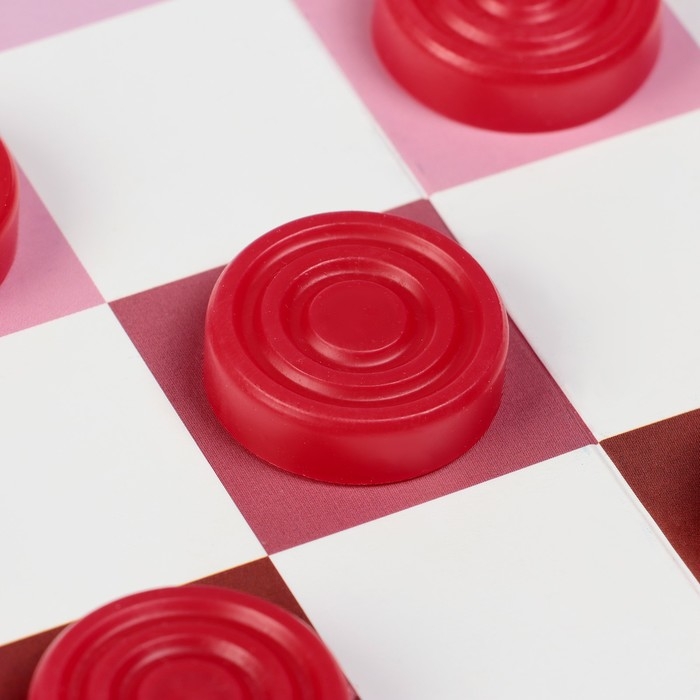 Шашки-нарды, настольные игры, цветные Шашки-нарды, настольные игры, цветные "Время игры", d-2.6 см, 32 х 32 см