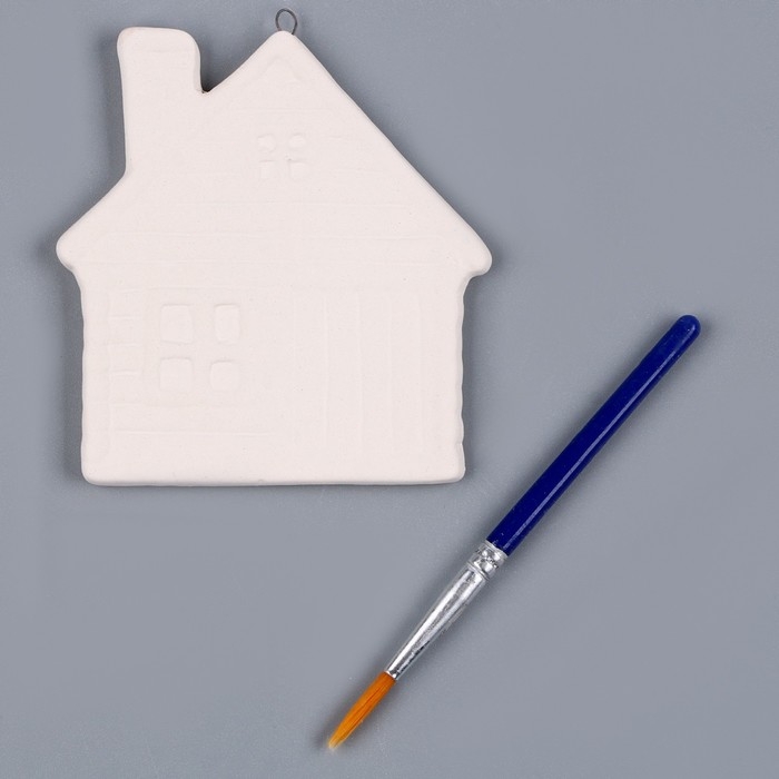 Новый год! Ёлочное украшение под раскраску &laquo;Избушка&raquo;, с подвесом