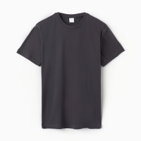 Футболка мужская, цвет тёмно-серый, р-р 48