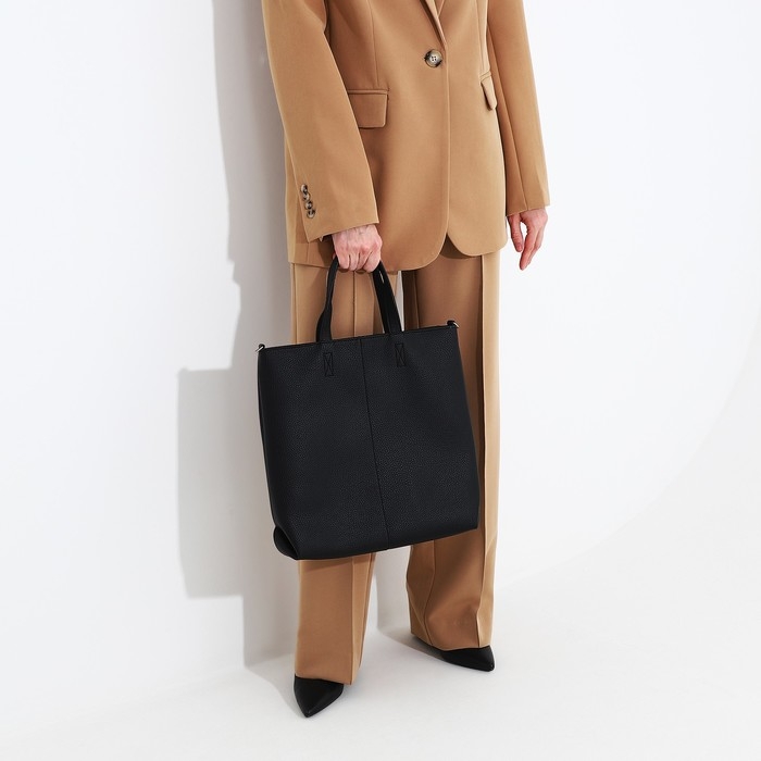 Сумка-тоут L-Craft на молнии, цвет чёрный Сумка-тоут L-Craft на молнии, цвет чёрный