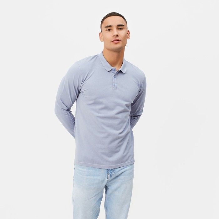 Джемпер мужской из пике MINAKU цвет серый, р-р 44