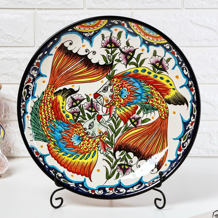 Ляган Риштанская Керамика Ляган Риштанская Керамика "Рыбка", 32 см