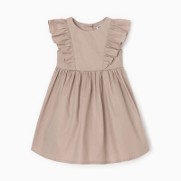 Платье для девочки MINAKU, цвет бежевый, рост 128 см