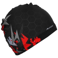 Шапочка для плавания взрослая ONLYTOP &laquo;Соты&raquo;, тканевая, обхват 54-60 см