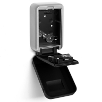 Сейф-ключница кодовая ТУНДРА, металлическая, с защитной крышкой, цвет серый/черный Сейф-ключница кодовая ТУНДРА, металлическая, с защитной крышкой, цвет серый/черный