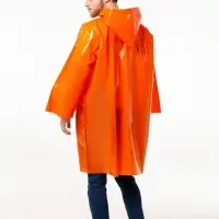 Дождевик-плащ CloudTime, оранжевый