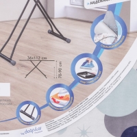 Доска гладильная Dogrular «Диана», 112×36 см, регулируемая высота до 90 см Доска гладильная Dogrular «Диана», 112×36 см, регулируемая высота до 90 см