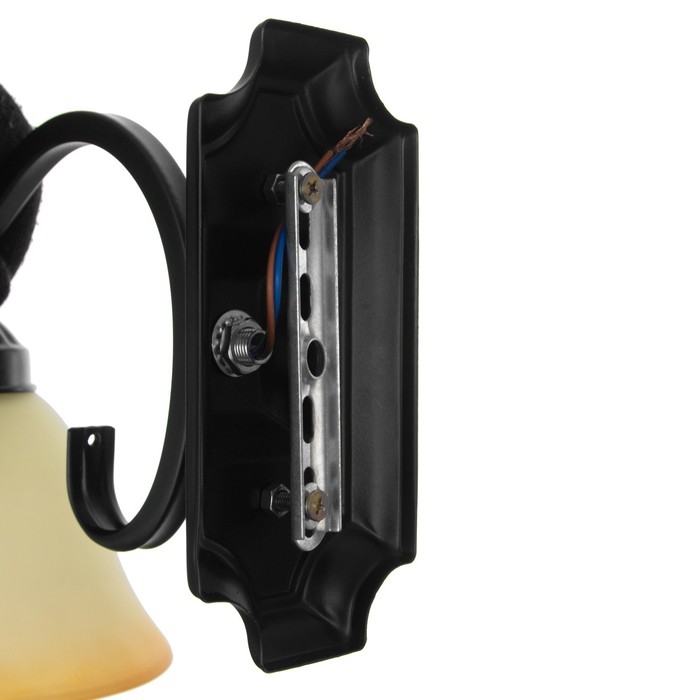 Бра 2711/1 E27 40Вт черный 14х23 см