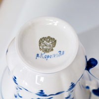 Кружка "Весна" ,авт. Голубенков Н.А., 14х10х11см,380мл, 1 сорт, гжель