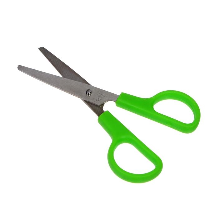 Ножницы 13 см, в пластиковом в футляре, закруглённые концы, МИКС Ножницы 13 см, в пластиковом в футляре, закруглённые концы, МИКС