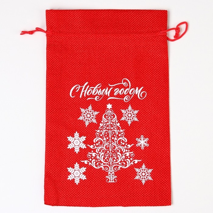 Мешок с термонаклейкой &laquo;Снежинки&raquo;, 16 х 24 см +/- 1.5 см, Новый год