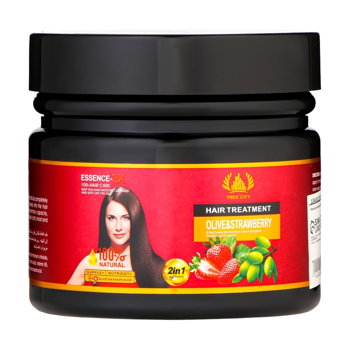 Маска для волос, питание и восстановление , с экстрактом оливы и клубники, 550 г Маска для волос, питание и восстановление , с экстрактом оливы и клубники, 550 г