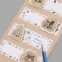 Наклейка с объёмным элементом "Снеговик и ели" 7х15,2 см Наклейка с объёмным элементом "Снеговик и ели" 7х15,2 см