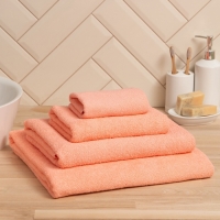 Полотенце махровое &laquo;Экономь и Я&raquo; 30х60 см, цвет персик