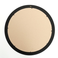 Зеркало настенное, в раме, черное, d=42см Зеркало настенное, в раме, черное, d=42см