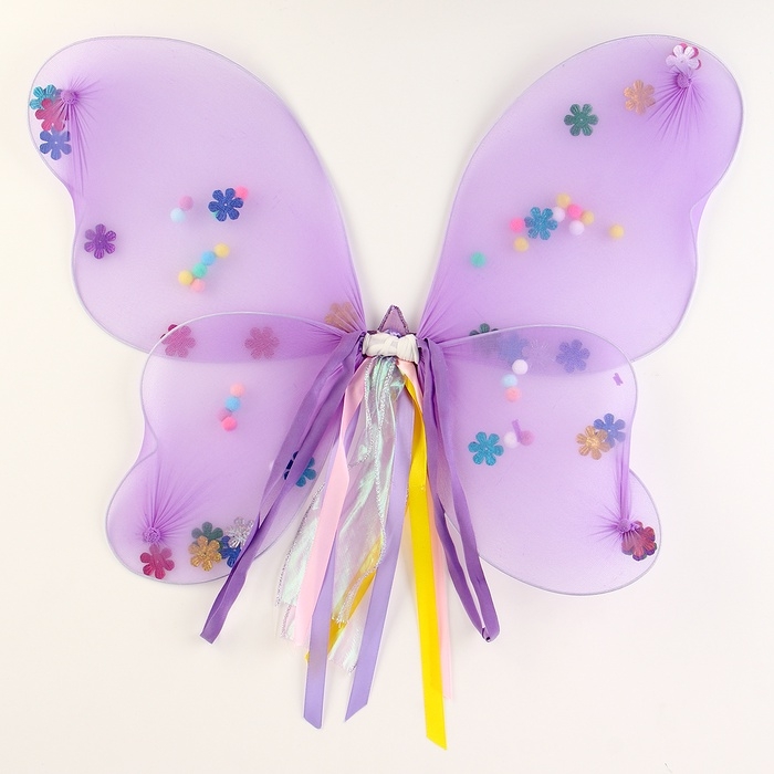 Карнавальный набор Карнавальный набор "Бабочка" 2 предмета: юбка, крылья. цвет фиолетовый