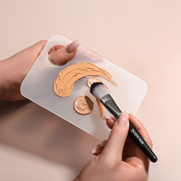 Палитра для смешивания косметики, 10 &times; 15 см, с отверстием, цвет прозрачный матовый