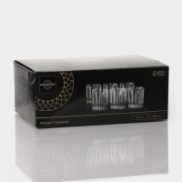 Набор стаканов Magistro «Богема. Полоса», 310 мл, 8,3×7,7×9 см, 6 шт Набор стаканов Magistro «Богема. Полоса», 310 мл, 8,3×7,7×9 см, 6 шт