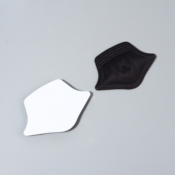 Подпяточники для обуви, на клеевой основе, 11 &times; 8 см, пара, цвет чёрный