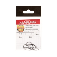 Крючки офсетные Maruto, серия Spin Pro 3314, цвет BN, № 6, 5 шт. Крючки офсетные Maruto, серия Spin Pro 3314, цвет BN, № 6, 5 шт.