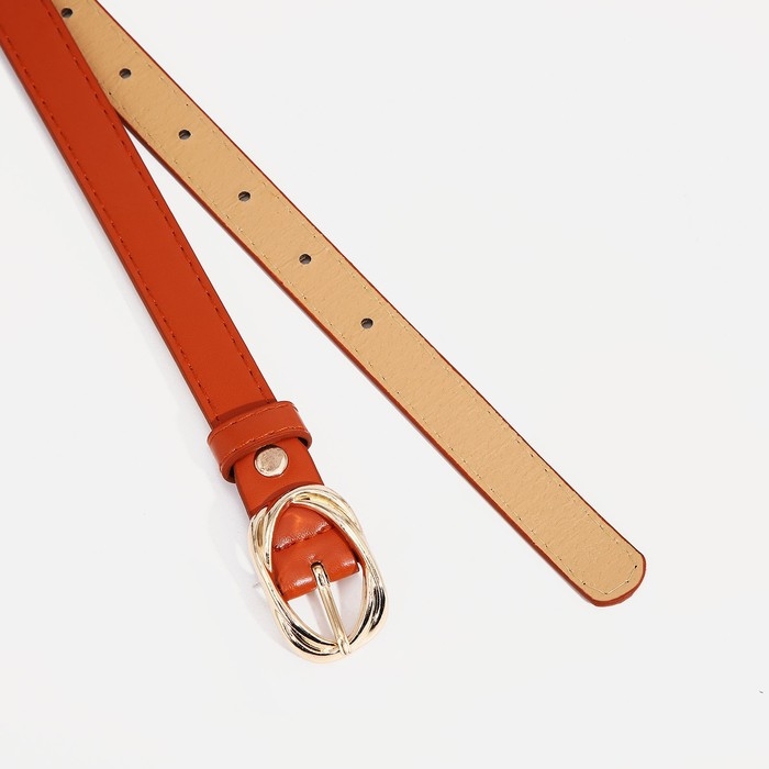 Ремень женский, ширина 2 см, винт, цвет рыжий
