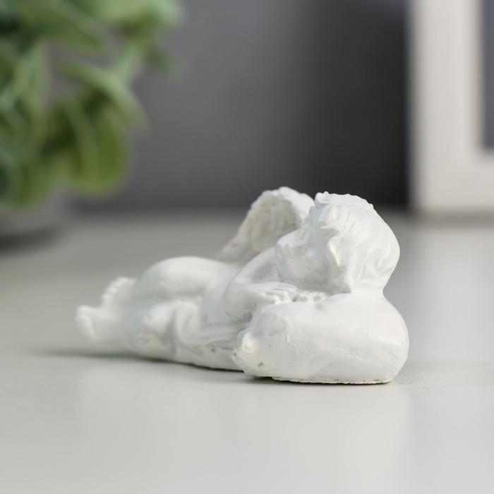 Сувенир полистоун Сувенир полистоун "Ангелочек спящий с сердечком" МИКС 2,5х6,5х3 см