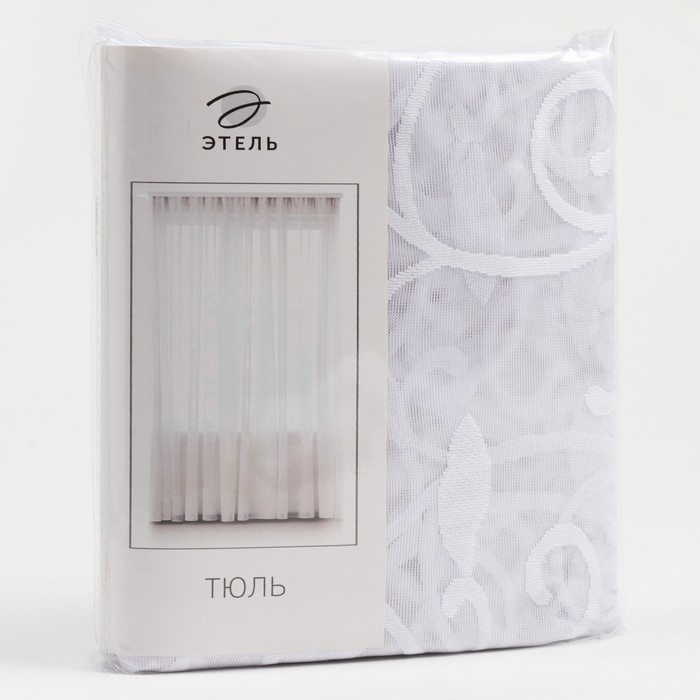 Тюль "Этель" Римини, 150х250 см с фестоном, 69 г/м&sup2;，100% п/э