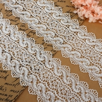 Кружево гипюровое, 105 мм × 6,8 ± 0,5 м, цвет белый Кружево гипюровое, 105 мм × 6,8 ± 0,5 м, цвет белый