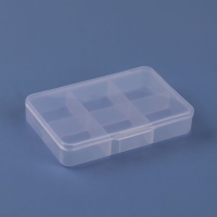 Таблетница, 9 &times; 6 &times; 2 см, 6 секций, цвет белый