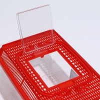 Переноска прямоугольная, 26,5 х 16,5 х 17 см, красный Переноска прямоугольная, 26,5 х 16,5 х 17 см, красный