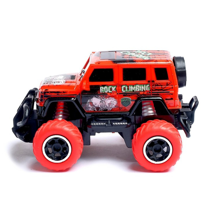 Джип радиоуправляемый &laquo;Граффити&raquo;, работает от батареек, цвет красный