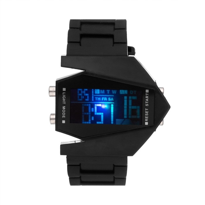 Часы наручные электронные с силиконовым ремешком Часы наручные электронные с силиконовым ремешком