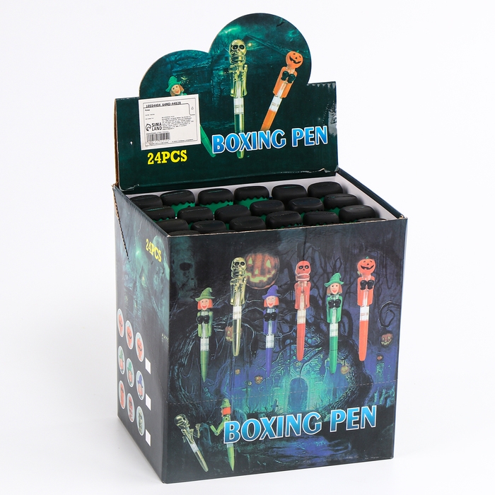 Ручка-прикол &laquo;Зелёный человечек&raquo;, боксер, синяя паста