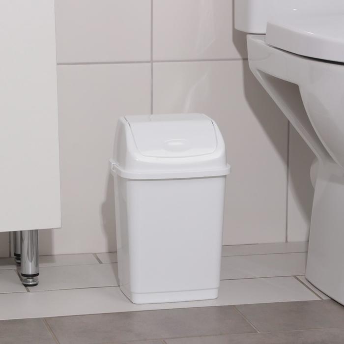 Контейнер для мусора «Камелия», 4 л, белый Контейнер для мусора «Камелия», 4 л, белый