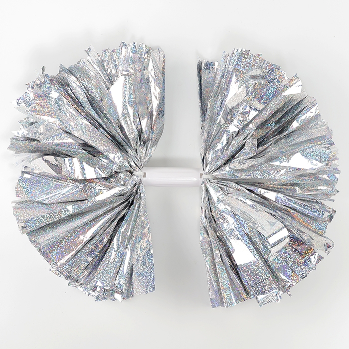 Помпон 1шт, цвет гологафия серебро Помпон 1шт, цвет гологафия серебро