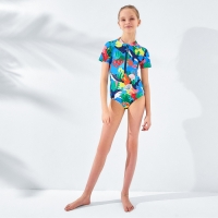 Купальник слитный детский MINAKU на молнии, рост 128-134