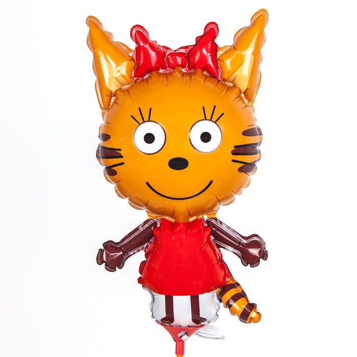 Шар фольгированный 12" &laquo;Три Кота. Карамелька&raquo;, мини-фигура, набор 5 шт.