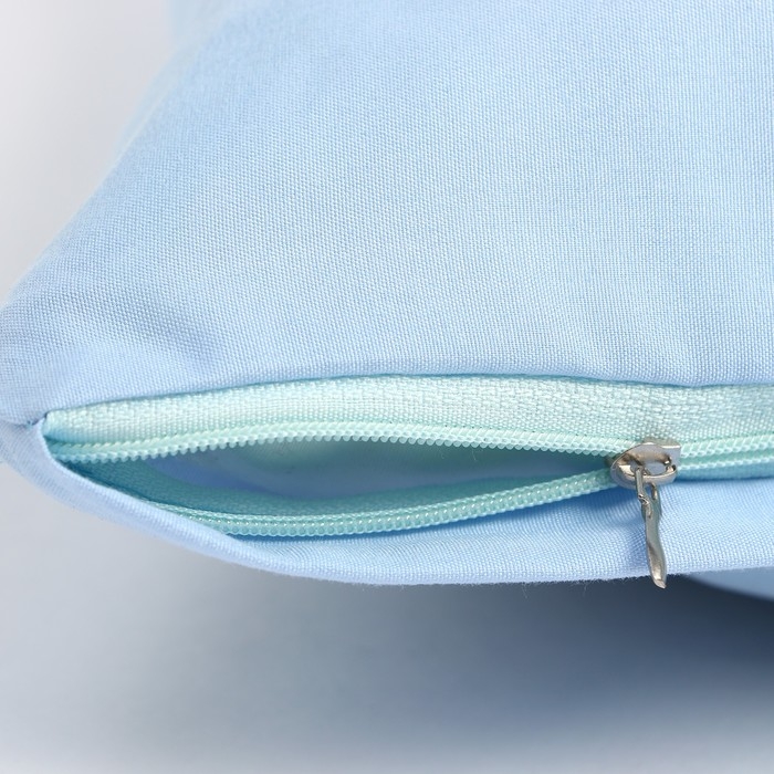 Наволочка декоративная Экономь и Я цвет голубой, 40 х 40 см, полиэстер Наволочка декоративная Экономь и Я цвет голубой, 40 х 40 см, полиэстер