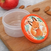 Ланч-бокс круглый &laquo;Лисичка&raquo;, 150 мл