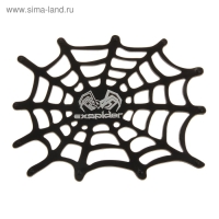 Коврик силиконовый "Паутина" 17х13 см, черный