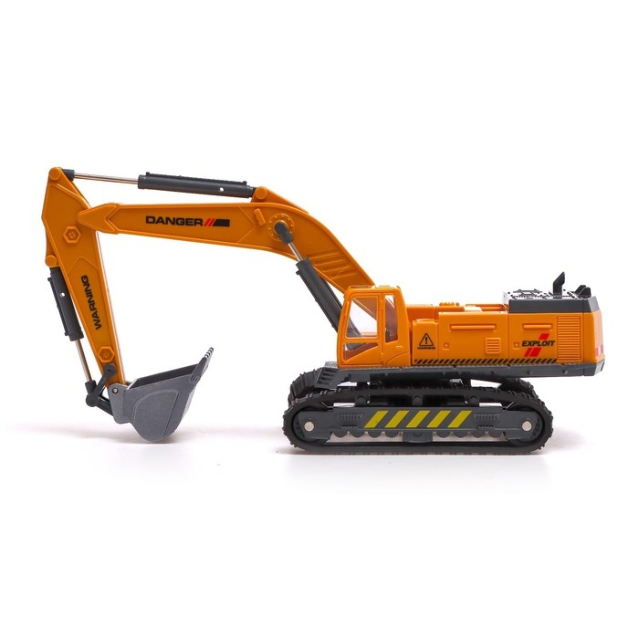 Экскаватор металлический &laquo;Стройтехника&raquo;, подвижные детали, с элементами из пластика