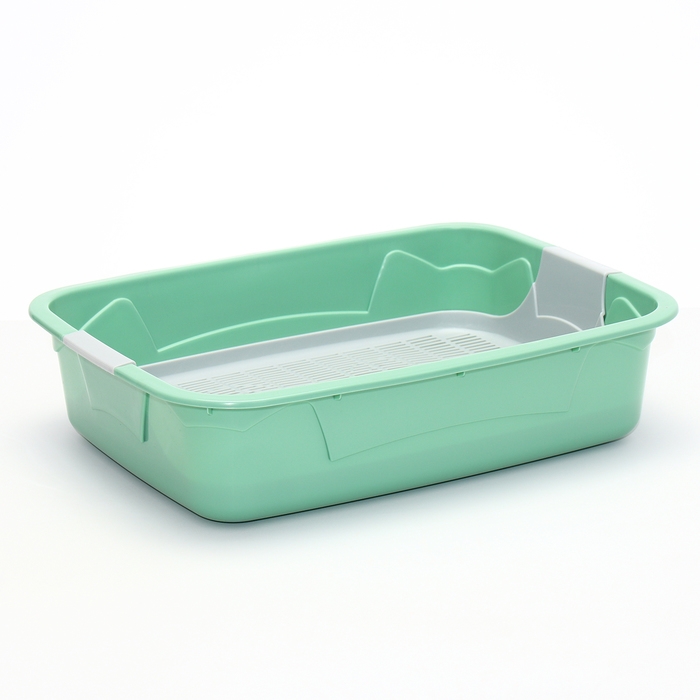 Туалет с сеткой, 45х34х12 см, серый/оливковый