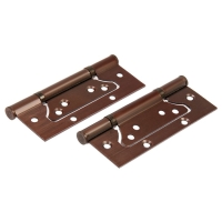 Петля-бабочка ТУНДРА, 120х75х2.0 мм, универсальная, без врезки, цвет медь, 2 шт. Петля-бабочка ТУНДРА, 120х75х2.0 мм, универсальная, без врезки, цвет медь, 2 шт.