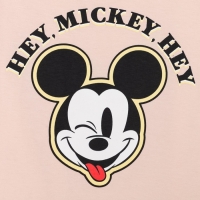 Футболка укороченная «Hey Мickey» Микки Маус, цвет розовый Футболка укороченная «Hey Мickey» Микки Маус, цвет розовый